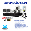 KIT 05 CÁMARAS DE SEGURIDAD - 2MP CON AUDIO- HIKVISION