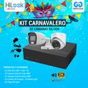 KIT 02 CÁMARAS DE SEGURIDAD - 5MP COLORVU CON AUDIO- HILOOK