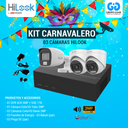 KIT 03 CÁMARAS DE SEGURIDAD - 2MP COLORVU CON AUDIO- HILOOK