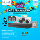 KIT 05 CÁMARAS DE SEGURIDAD - 5MP COLORVU CON AUDIO - HILOOK