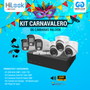 KIT 06 CÁMARAS DE SEGURIDAD - 2MP COLORVU CON AUDIO- HILOOK