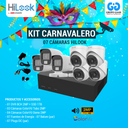 KIT 07 CÁMARAS DE SEGURIDAD - 2MP COLORVU CON AUDIO- HILOOK