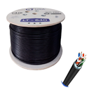 LT USA - CABLE F/UTP CAT 6 23AWG X 305MTR CON PLATINA/COBRE CHAQUETA POLYCARBONATO UV P/EXTERIOR COLOR NEGRO